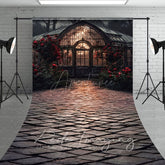 Aperturee - Aperturee Dark Night Lighted Lovely Greenhouse Sweep Backdrop